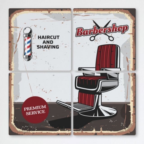 꾸밈 cb894-멀티액자_바버샵02