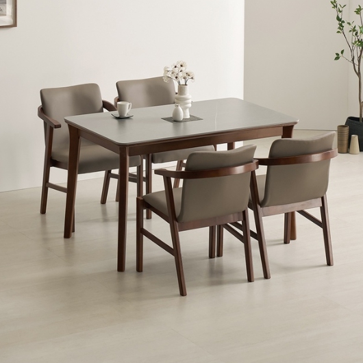 라로퍼니처 위니 포세린 통세라믹 식탁 1250 (의자4개)_이미지