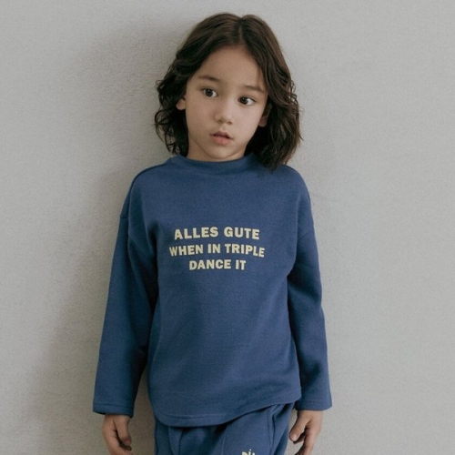 서양네트웍스 리틀그라운드 데님인더박스 코지드랍숄더티셔츠 76111-330-05