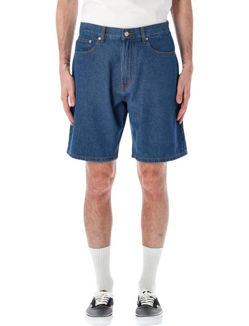 오베이 데님 숏팬츠 172100110 STW BLUE STONE WASH