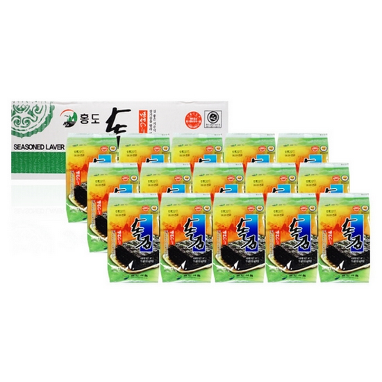 홍도 돌김 15g 15개 선물세트