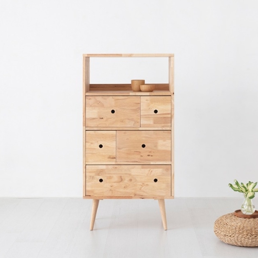 마켓비 벤쿠 선반수납장 B형 고무나무