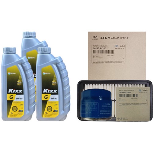 GS칼텍스 킥스 G SP 5W30 3L + 순정필터 기아 레이_이미지
