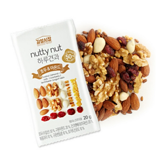선명농수산 감성시장 하루견과 호두앤아몬드 20g (50개)