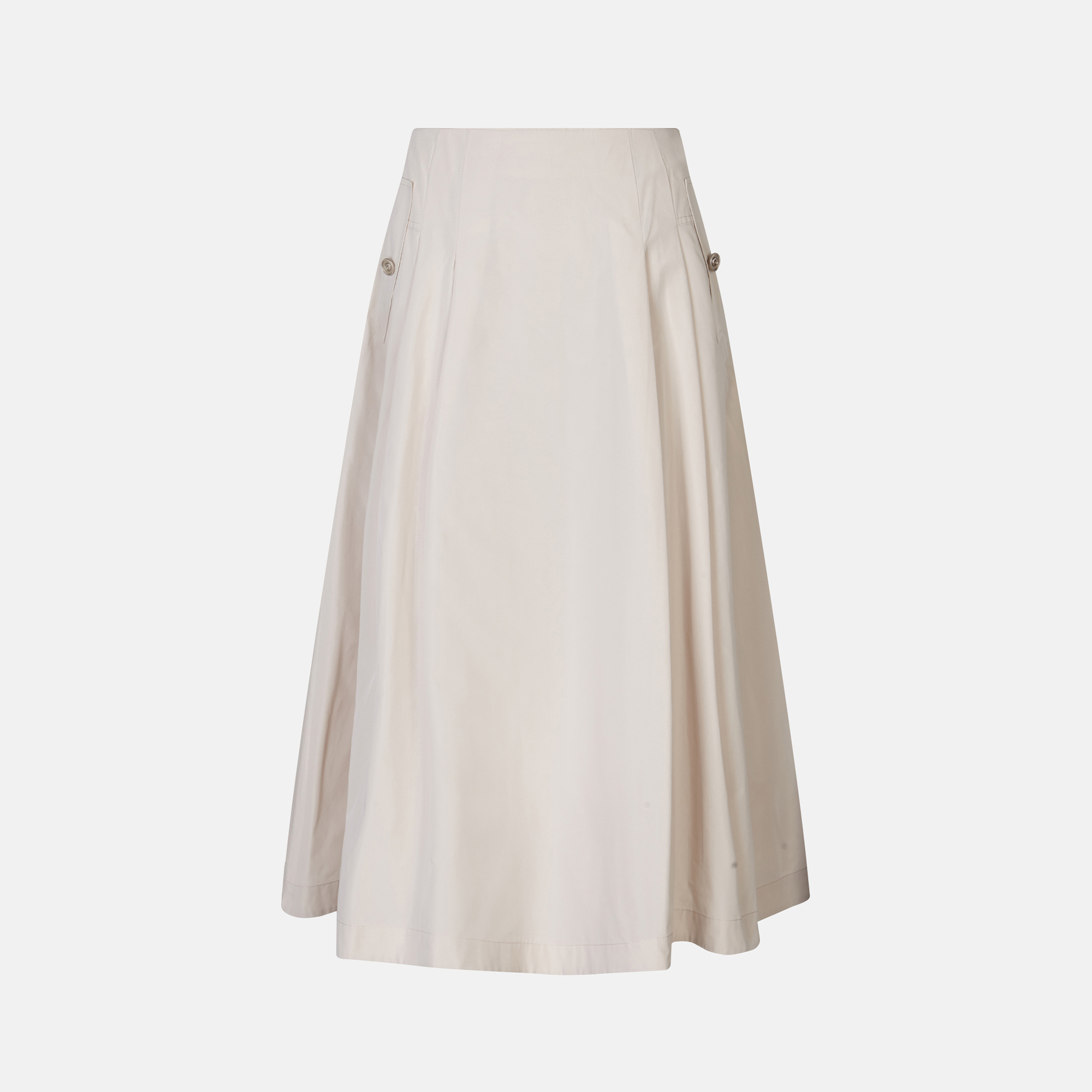 KEITH 로고 버튼 플레어 롱 스커트 KE26S1FRK2691