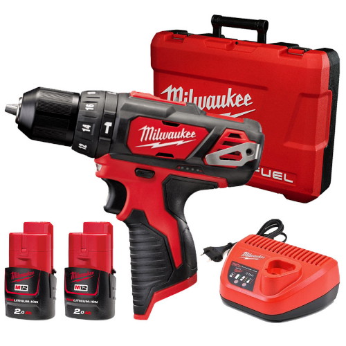 밀워키 M12 BPD (2.0Ah, 배터리 2개)_이미지