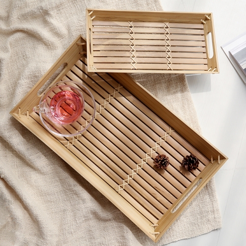 마켓비 DADOU 수제트레이 사각 대나무_이미지
