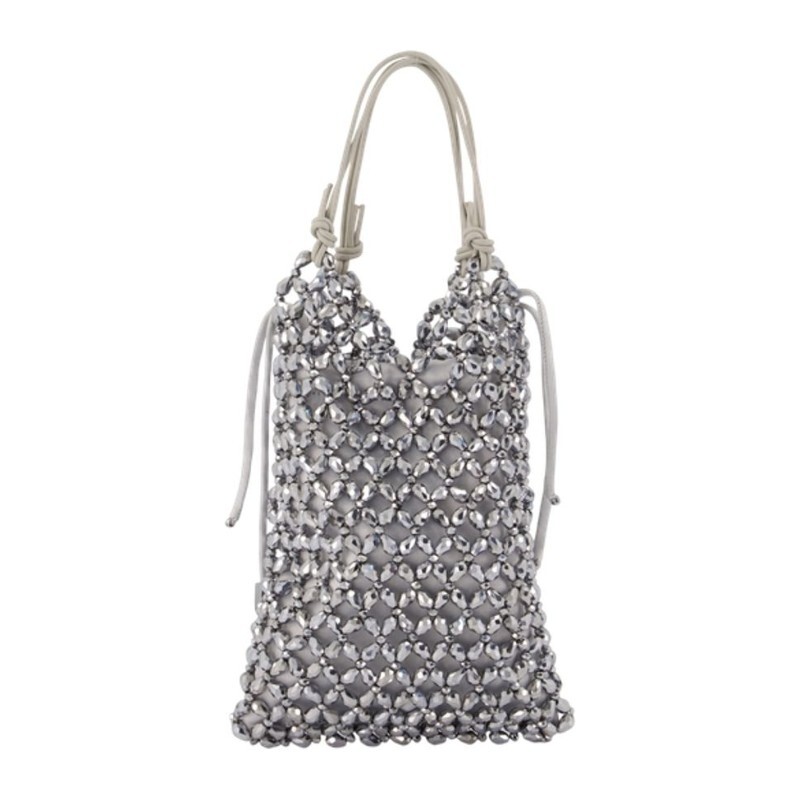 스타우드 카를라 진주 비즈 토트백 H26P4020AC SILV SILVER