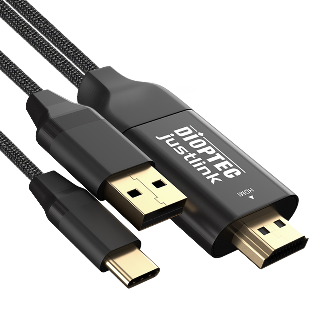디옵텍 justlink C to HDMI 미러링 케이블 (JUSTLINK-CTH02PW, 2m)