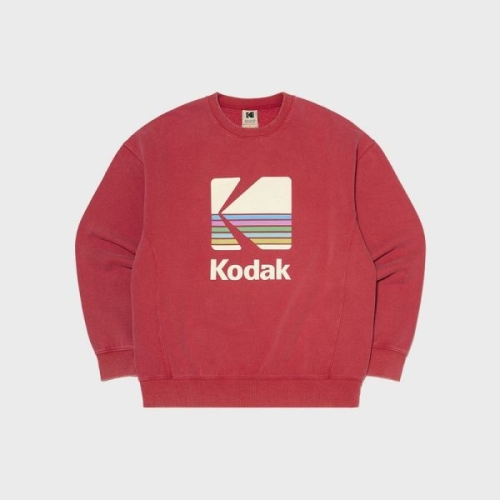 레인보우 세미오버핏 스노우워싱 기모 맨투맨 PINK 3347387