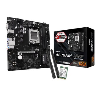 ASRock A620AM-HVS + WiFi6E 랜카드 패키지 디앤디컴