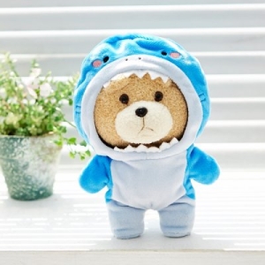 이젠돌스 19곰테드 동물옷 상어 샤크 우주복캐릭터 인형