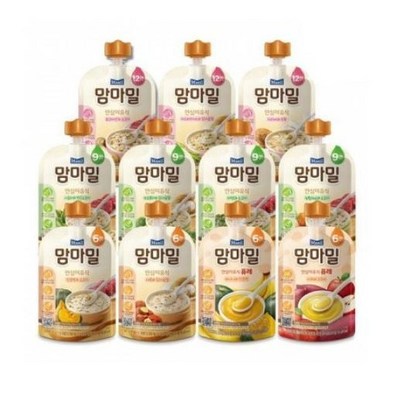 매일유업 맘마밀 안심이유식 미역과 소고기 100g (3개)_이미지