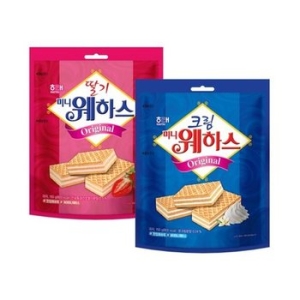 해태제과 크림 미니 웨하스 150g + 딸기 크림 미니 웨하스 150g (1개)