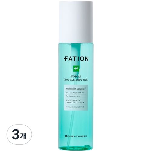 동아제약 파티온 노스카나인 트러블 바디 미스트 145ml (3개)