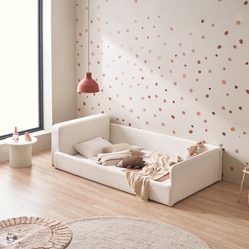 장인가구 하랑 패브릭 슬림헤드 수납가드 데이베드 침대 SS (본넬스프링)_이미지