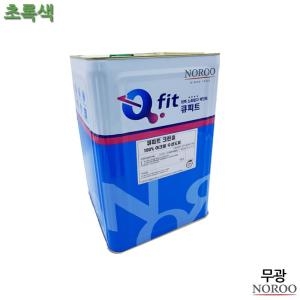 노루페인트 큐피트 크린솔 외부용 수성 반무광 18L 초록색 4종 수