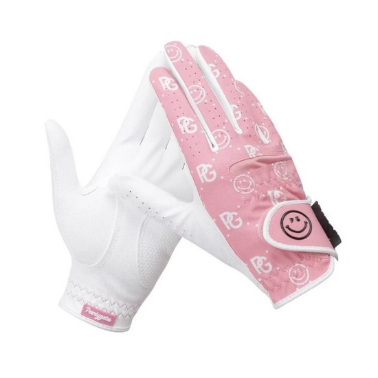 파리게이츠 스마일 패턴 여성용 양손 장갑 521E3GV001PK