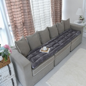 로얄 울트라 극세사 소파패드 2인/3인/4인 그레이 4인