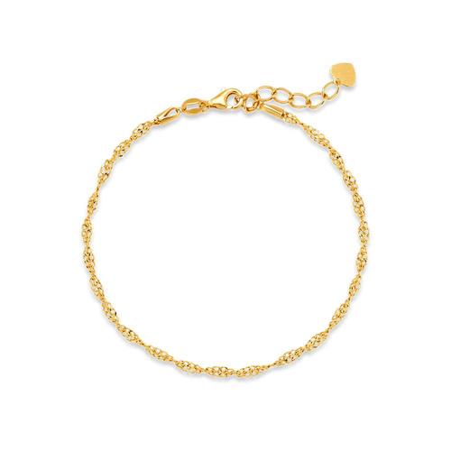 24k 순금 볼륨 트위스트 체인 팔찌 3.75g