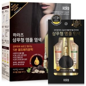 하라즈 앰플 샴푸염색약 새치 염색약 블랙 10개