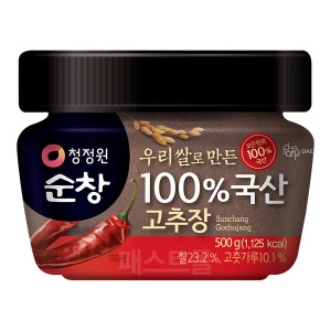 청정원 순창 우리쌀로 만든 100% 국산 고추장 500g (12개)_이미지