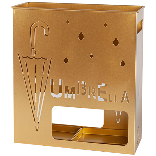 설렘하우스 비오는 날의 철제 우산꽂이 소형 골드