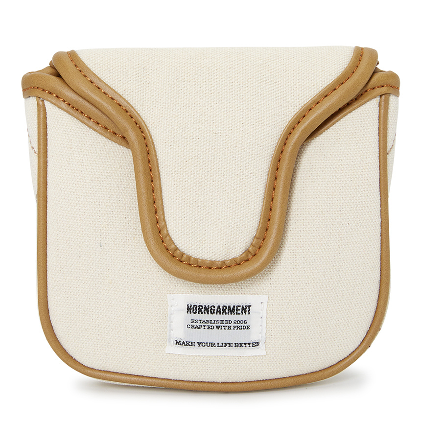 혼가먼트 CAL 말렛 퍼터 헤드커버 HCS 3A SH10 오프화이트_이미지