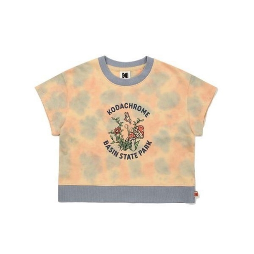 코닥 트립 타이다이 반팔 크롭 맨투맨 우먼 BEIGE K3222RRS42BEI 146105_이미지