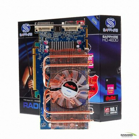 SAPPHIRE 라데온 HD 4830 512MB VF1000 이엠텍_이미지