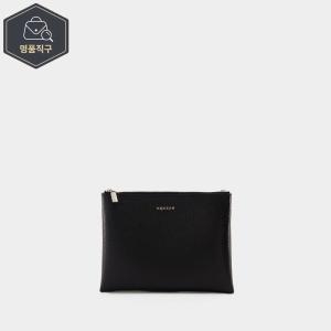 알렉산더맥퀸 알렉산더 맥퀸 크로스 바 클러치 ALEXANDER MCQUEEN 레더 블랙/실버 B0731457355