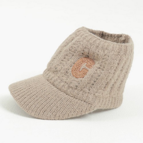 지니골프 오픈형 겨울 니트 털 썬캡_이미지