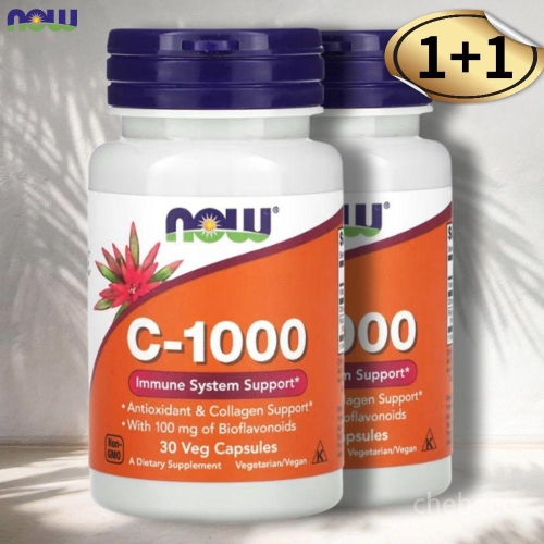 나우푸드 C-1000 바이오플라보노이드 100mg 함유 30캡슐 (2개)