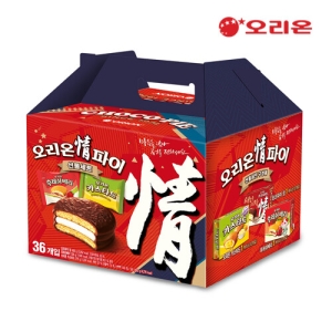 오리온 정 선물세트 초코파이12p+카스타드12p+후레쉬베리12p (1개)_이미지