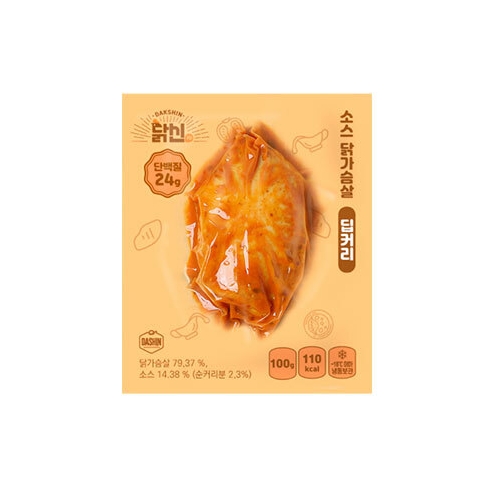 닭신 소스 닭가슴살 딥커리 100g (20개)_이미지
