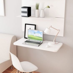 키밍 다용도 접이식 벽걸이 사이드 테이블 선반 식탁_이미지