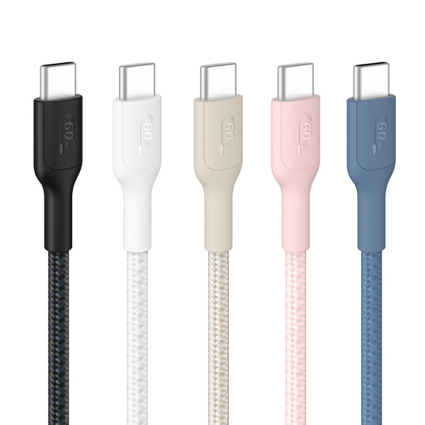 벨킨 C to C타입 60W 브레이디드 케이블 CAB024fq (1m)