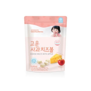 베베푸드 고운 사과치즈볼 16g (1개)_이미지
