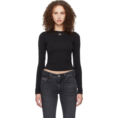 디젤 티셔츠 블랙 T 언큐티스롱 LS OD 티셔츠 261001F110017_이미지