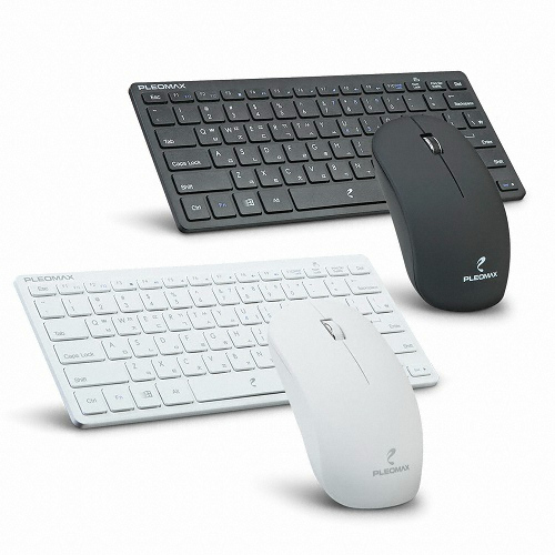 플레오맥스 AVEC-101M 무선 미니 키보드 마우스 세트 (화이트)_이미지
