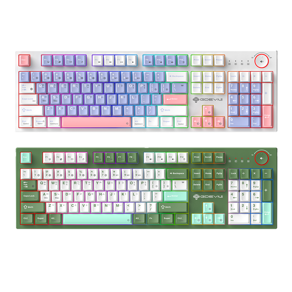 GDEVIL G915 PRINCE 기계식 (WHITE)_이미지