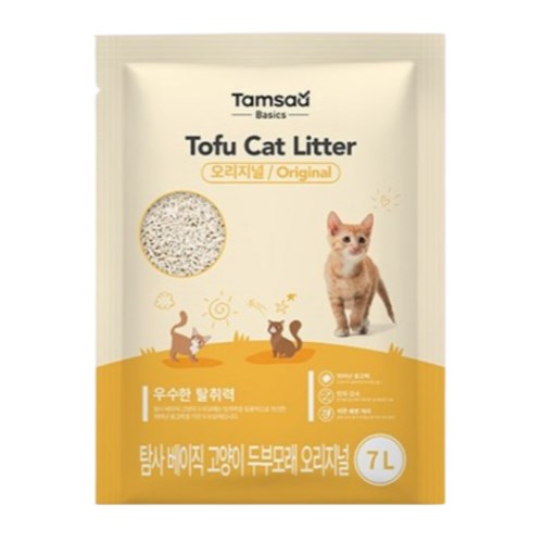 탐사 베이직 고양이 두부모래 오리지널 7L (6개)