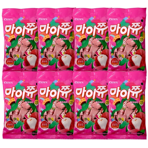 크라운제과 마이쮸 핑크리치 100g (8개)_이미지