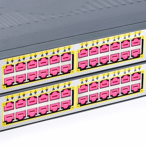 컴엑스아이 스마트키퍼 NL03P2 랜 포트락 (핑크, 100개)