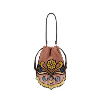 에트로 칼리스페라 비즈 프린지 스웨이드 스몰 버킷 백 WP1B0025A