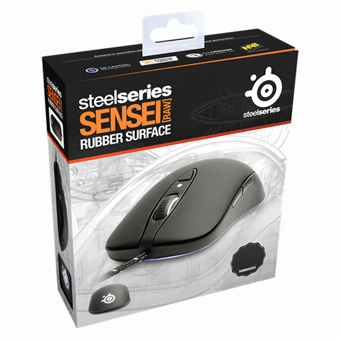 스틸시리즈 SENSEI RAW Rubber 레이저 마우스 컴스빌_이미지