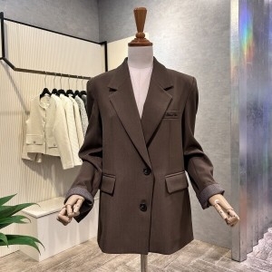 Ab.f.z 체크 롤업 소매 정장 자켓 AOZ4HJ08J