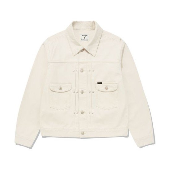 커버낫 COVERNAT X WRANGLER 데님 자켓 아이보리 WR2303IJ20IV 345071_이미지