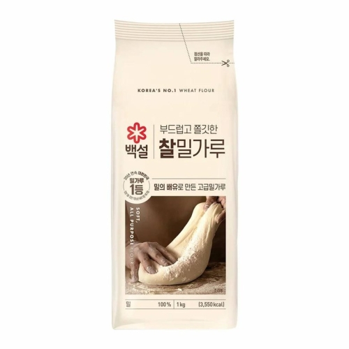 백설 찰밀가루 1kg (9개)_이미지