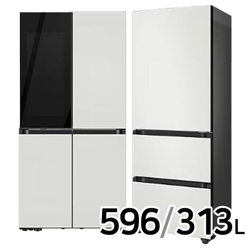 삼성전자 비스포크 키친핏 코타 RF60DB9342 + RQ33DB74C1AP (화이트)